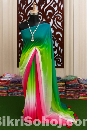 রংধনু জর্জেট শাড়ি